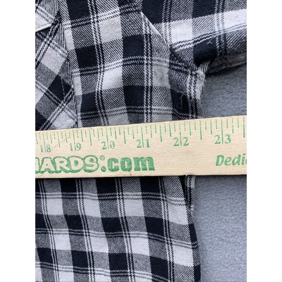 Levi's Button Down Shirt Mens Black Check Long Sleeve Chest Pocket Farm Chore XL - Picture 5 of 13